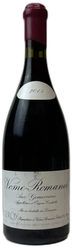 photo du vin Domaine Leroy Vosne-Romanée les Genaivrières 2015