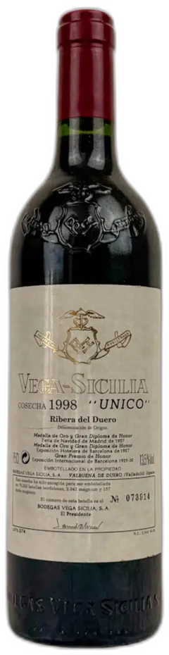 photo du vin Vega Sicilia Unico Gran Reserva Ribera Del Duero 1998