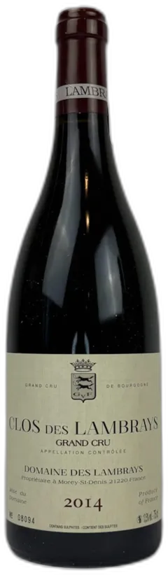 photo du vin Domaine des Lambrays Clos des Lambrays Grand Cru 2014
