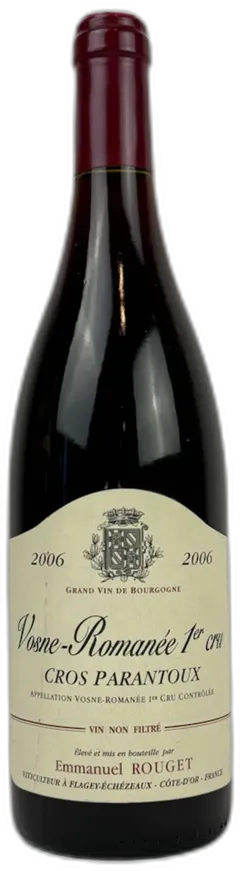 photo du vin Emmanuel Rouget Cros Parantoux Vosne-Romanée Premier Cru 2006
