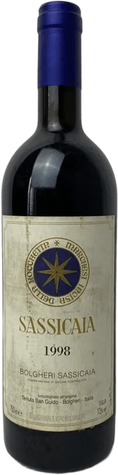 photo du vin Tenuta San Guido Bolgheri Sassicaia 1998