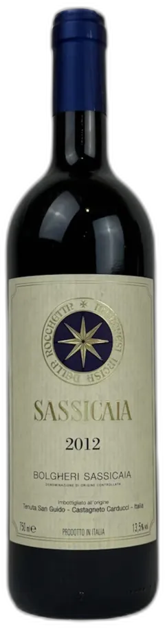 photo du vin Tenuta San Guido Bolgheri Sassicaia 2012