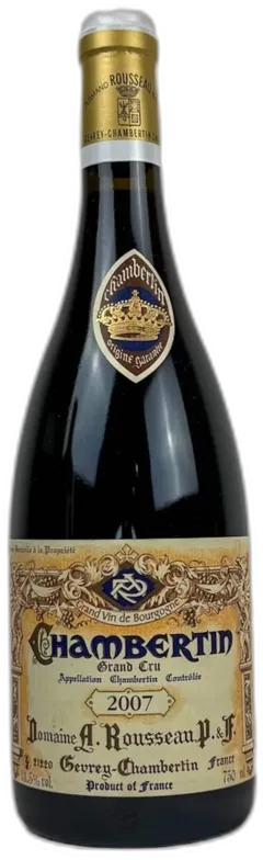 photos du vin Domaine Armand Rousseau Chambertin Grand Cru 2007