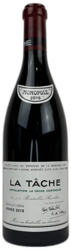 photo du vin Domaine de la Romanée-Conti la Tâche Grand Cru Monopole 2016
