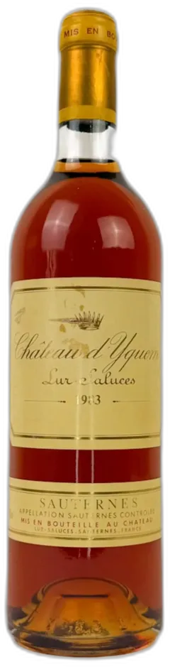 vue du vin Chateau d’Yquem 1983