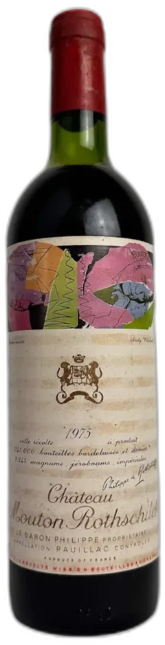 capture du vin Château Mouton Rothschild 1975