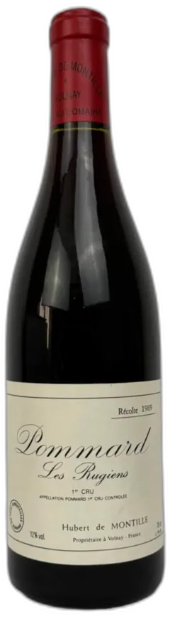 photo du vin Hubert de Montille Pommard les Rugiens Premier Cru 1989