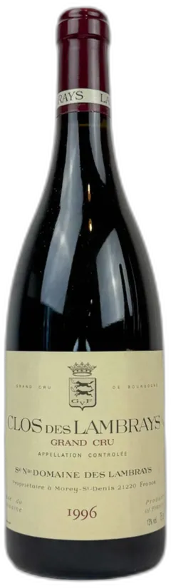 photo du vin Domaine des Lambrays Clos des Lambrays Grand Cru 1996