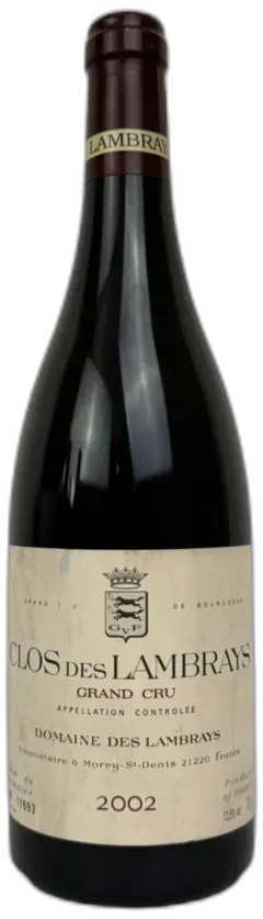 photo du vin Domaine des Lambrays Clos des Lambrays Grand Cru 2002
