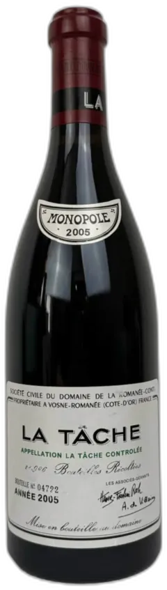 photo du vin la Tâche Monopole Grand Cru 2005