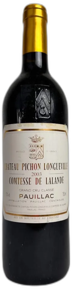 photo du vin Chateau Pichon Longueville Comtesse de Lalande 2003