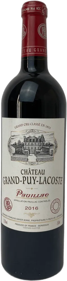 image du vin Château Grand-Puy-Lacoste Pauillac 2016