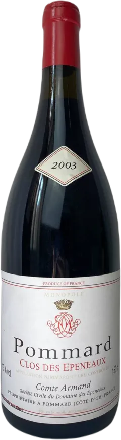 photo du vin Comte Armand Clos des Epeneaux Monopole 1er Cru 2003