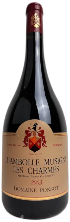 photo du vin Domaine Ponsot les Charmes, Chambolle-Musigny 2003