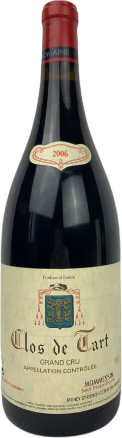 vue du vin Clos de Tart Grand Cru 2006