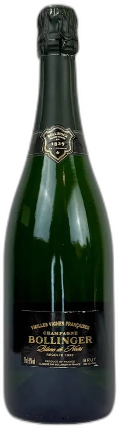 vue du vin Bollinger Vieilles Vignes Françaises Blanc de Noirs 1999