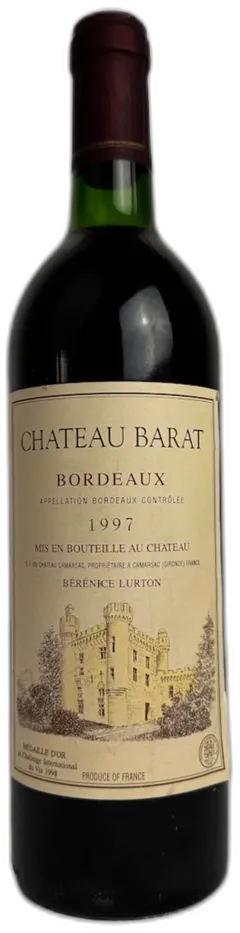 aperçu du vin Château Barat Bordeaux 1997