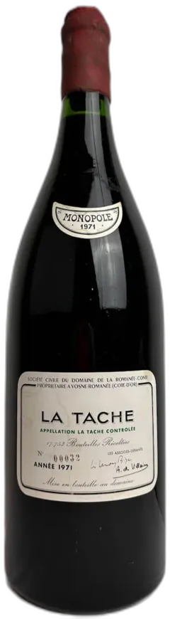 illustration du vin Domaine de la Romanée-Conti la Tâche Grand Cru Monopole 1971