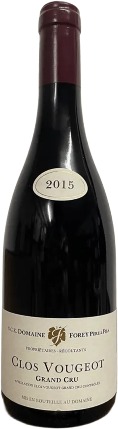 vue du vin Domaine Forey Pere et Fils Clos de Vougeot Grand Cru 2015