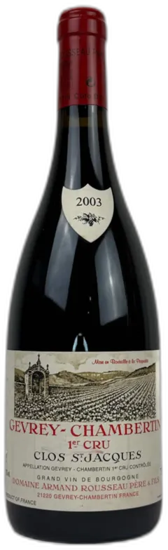 photo du vin Clos Saint-Jacques Gevrey-Chambertin Premier Cru 2003