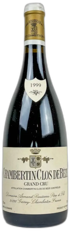 capture du vin Domaine Armand Rousseau Chambertin Clos-de-Bèze Grand Cru 1999