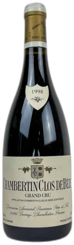 photos du vin Domaine Armand Rousseau Chambertin Clos-de-Bèze Grand Cru 1998