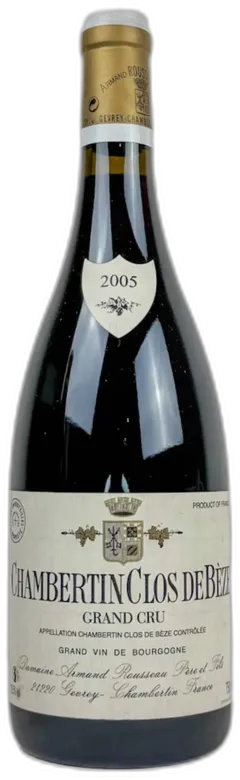 image du vin Domaine Armand Rousseau Chambertin Clos-de-Beze Grand Cru 2005