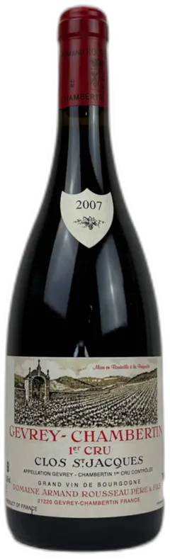illustration du vin Clos Saint-Jacques Gevrey-Chambertin Premier Cru 2007