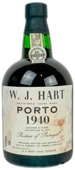 photo du vin W.j Hart Vintage Port Porto 1940