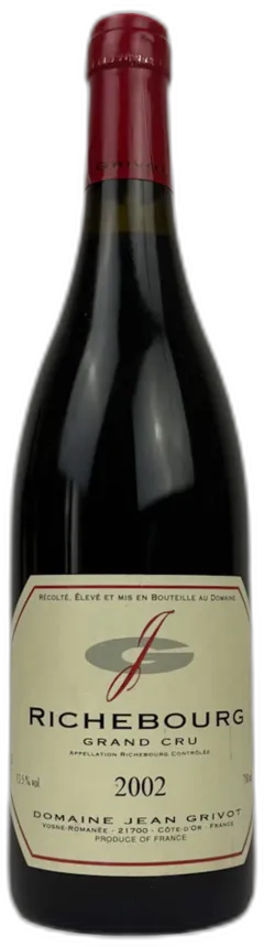 image du vin Domaine Jean Grivot Richebourg Grand Cru 2002