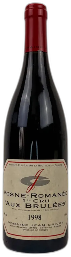 photo du vin Domaine Jean Grivot Brulees Vosne-Romanée Premier Cru 1998