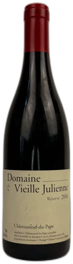 image du vin Domaine de la Vieille Julienne Chateauneuf-du-Pape Réserve 2006