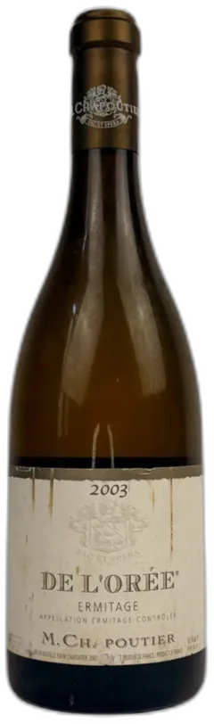 illustration du vin Ermitage de l’Oree Blanc m Chapoutier 2003