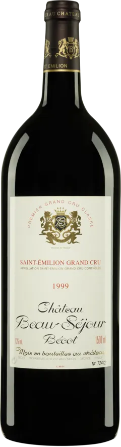 photo du vin Château Beau-Séjour Bécot Saint-Emilion 1er Grand Cru Classé b Rouge 1999