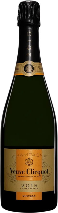illustration du vin Veuve Clicquot Champagne Brut Millésimé Blanc 2015 Giftbox