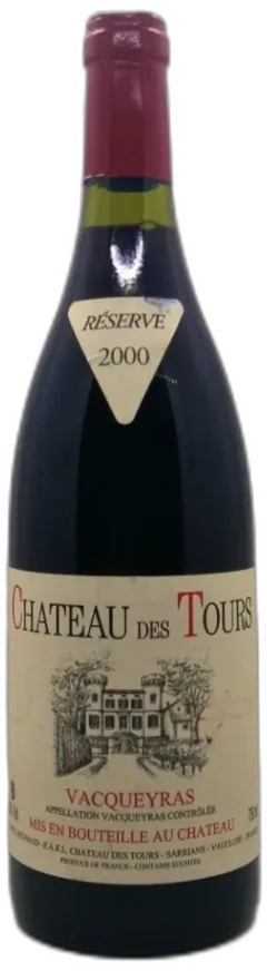 illustration du vin Château des Tours Vacqueyras 2000