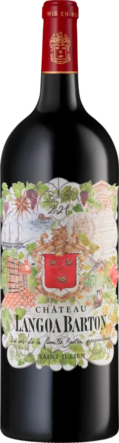 vue du vin Langoa Barton 2021 3ème Grand Cru Classé Saint-Julien, Bordeaux Rouge