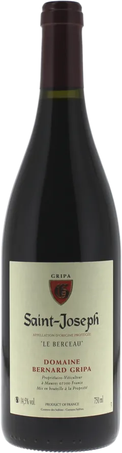 photo du vin Saint Joseph Gripa le Berceau st Joseph, Vallée du Rhône Rouge