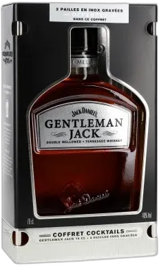 image du vin Jack Daniel’s Gentleman Jack Tennessee Whiskey 2 Pailles Inox