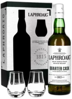 photos du vin Laphroaig Quarter Cask Scotch 2 Verres
