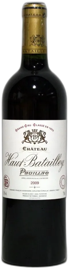 vue du vin Haut Batailley 2009