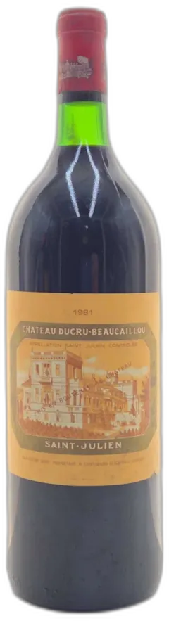 vue du vin Château Ducru Beaucaillou 1981