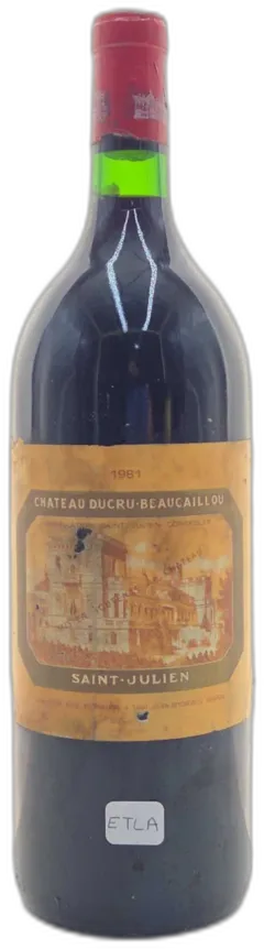 vue du vin Château Ducru Beaucaillou 1981
