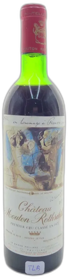 photo du vin Château Mouton Rothschild Tlb 1973