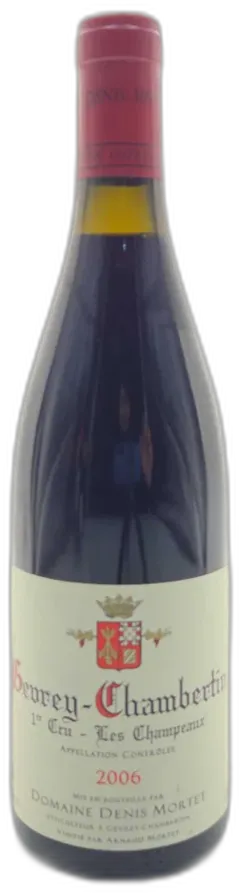 vue du vin les Champeaux Domaine Denis Mortet 2006