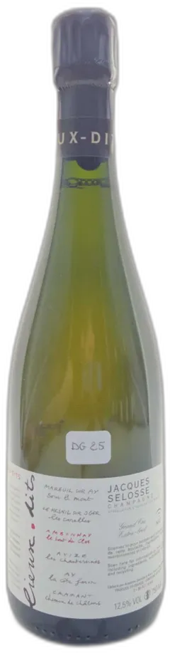 illustration du vin Lieux-Dits 'le Bout du Clos' Ambonnay Jacques Selosse dg