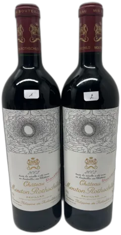 vue du vin Château Mouton Rothschild 2002