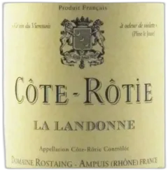 photo du vin Côte-Rôtie la Landonne 2012 René Rostaing