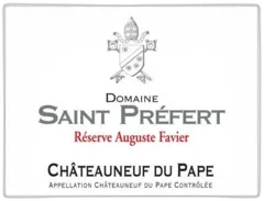 photo du vin Chateauneuf-du-Pape 2014 Reserve Auguste Favier st Prefert