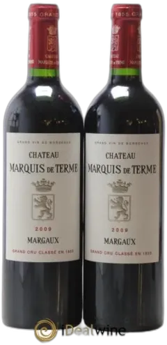 vue du vin Château Marquis de Terme 4ème Grand Cru Classé 2009